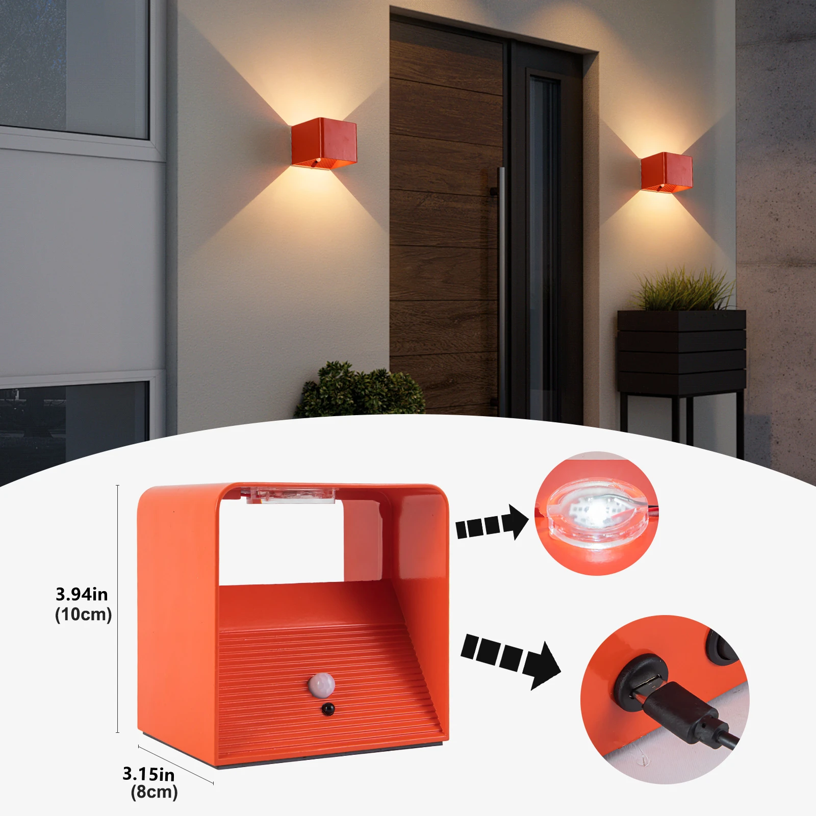 Battery-Powered Wall Light, 3 Color Temperature and Brightness Settings, Remote Control and Motion Sensor, Cordless Magnetic 4000Mah Rechargeable Led Light, Suitable for Bedroom, Living Room, Hallway