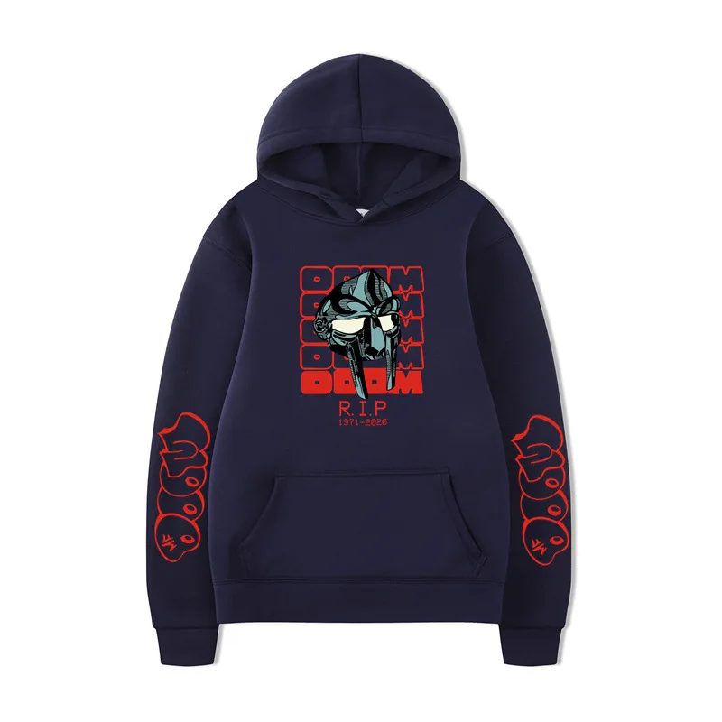 الهيب هوب المغني Mf Doom هوديس المغني الجرافيك الطباعة بلوزات جديدة لمحبي طويلة الأكمام الرجال النساء الملابس سوداديراس هودي