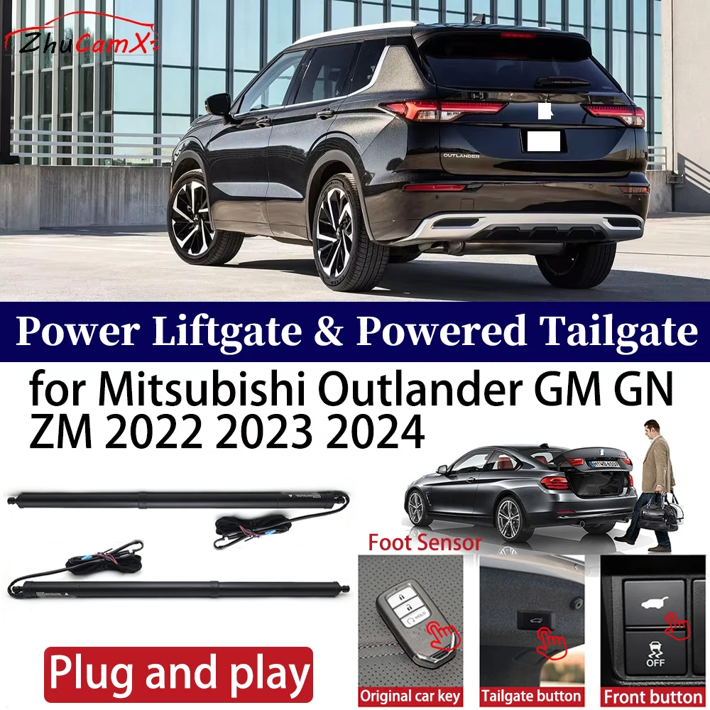 

ZhuCamX for Mitsubishi Outlander GM GN ZM 2022 2023 2024 Car Power Liftgate Automatic One-Click Vehicle Powered Tailgate Strut