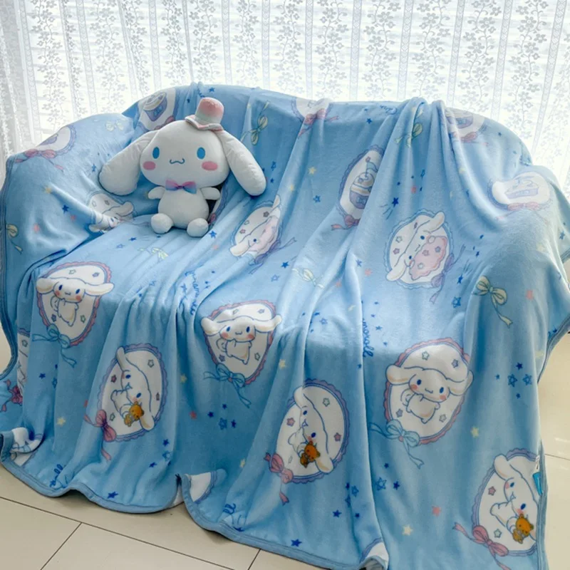 

200x230 Sanrio детское одеяло с героями мультфильмов для обеденного перерыва Cinnamoroll, новые модные удобные одеяла, моющееся в машине, одеяло