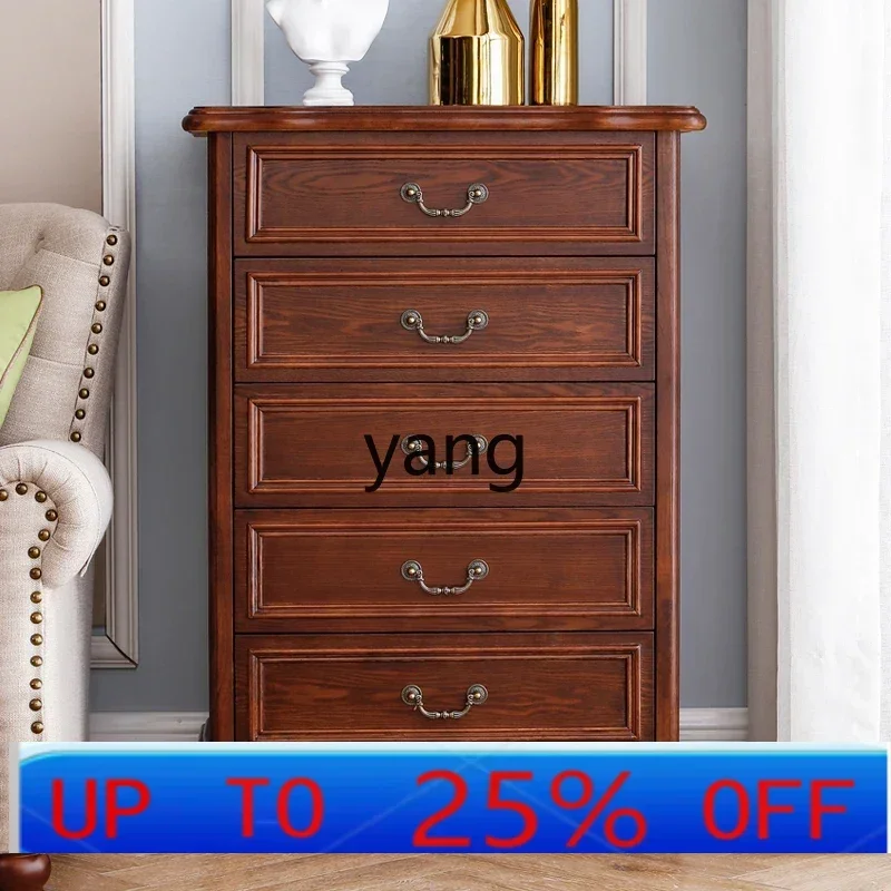 LH solid wood American living room chest of drawers dining room chest of drawers storage cabinet