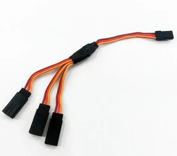 Futaba JR Servo Y Cavo di prolunga Cavo Maschio Femmina Connettori per Servo 2/3 da essere collegato in parallelo a un controller