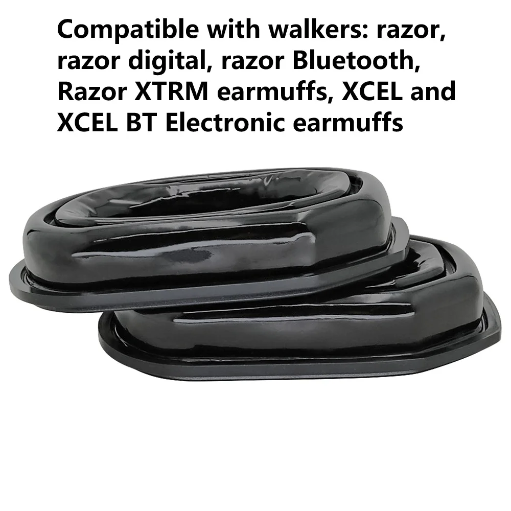 Electronic Earmuff Hearing Protection Tactical Headset Adapter Replacement Gel Ear Pad for Walker Razors and Xcel Muff Earmuffs