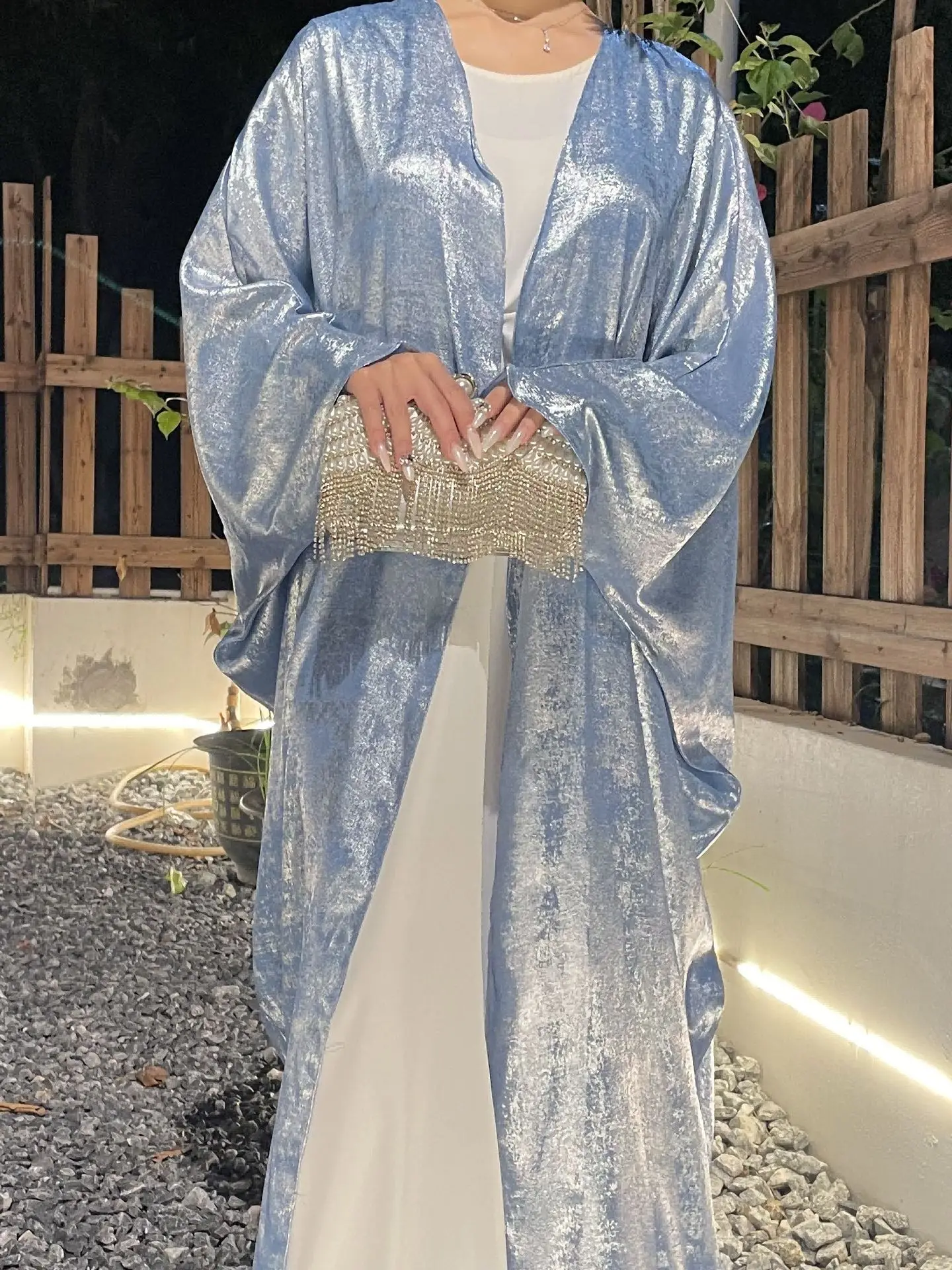 여름 여성 의류 무슬림 의류 아바야 반사 재킷 드레스 로브 루즈 롱 오픈 가디건 로브