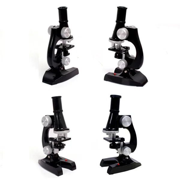 Kit de microscópio educacional para crianças, microscópio óptico científico, ferramenta de aprendizagem de biologia, instrumentos de haste