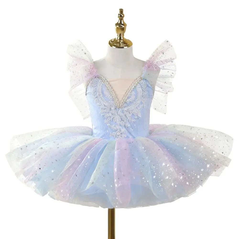 

Fashion Sequin Kids Ballet Dress Puffy Modern Performance Clothes Party Dress Dance Costumes Children