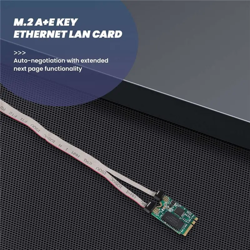 A23F-M.2 A+E KEY 2.5G Ethernet LAN Card RTL8125B Industrial Control Network Card PCI Express Network Adapter