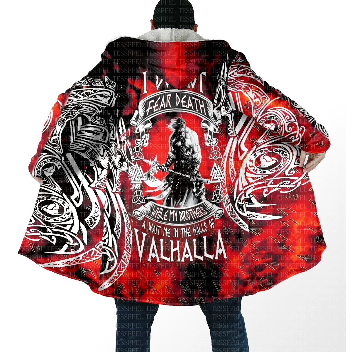 

NewFashion Aniaml Wolf Tattoo Retro Vintage Harajuku Plus Size 3D Print Winter Overcoat Unisex Cloak Hoodies Causal Funny Cape 4