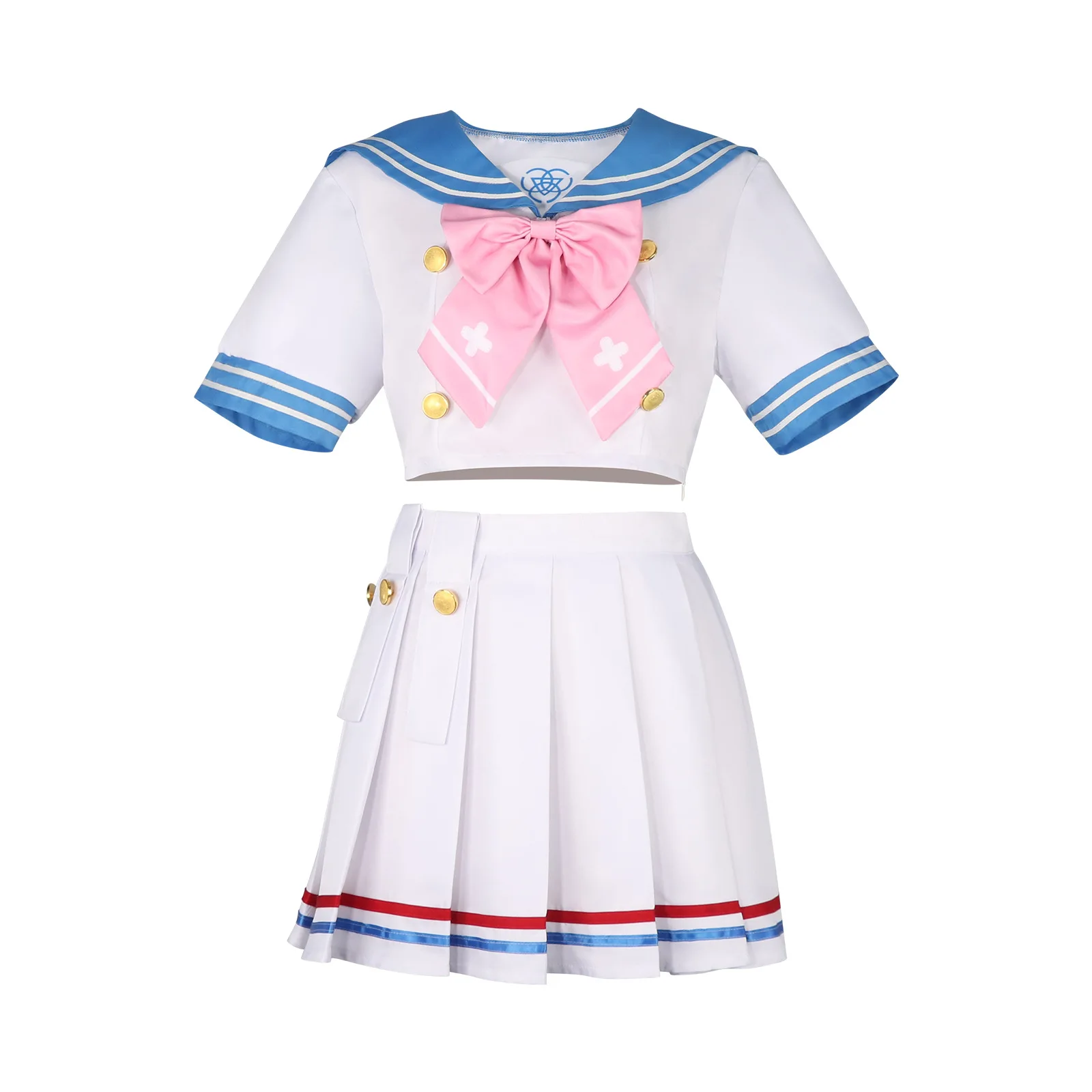 Anime Spiel Blau Archiv Urawa Hanako Cosplay Kostüm Kawaii Sailor Anzüge Hanako Halo Bowknot Kopfbedeckung Halloween Party anzug