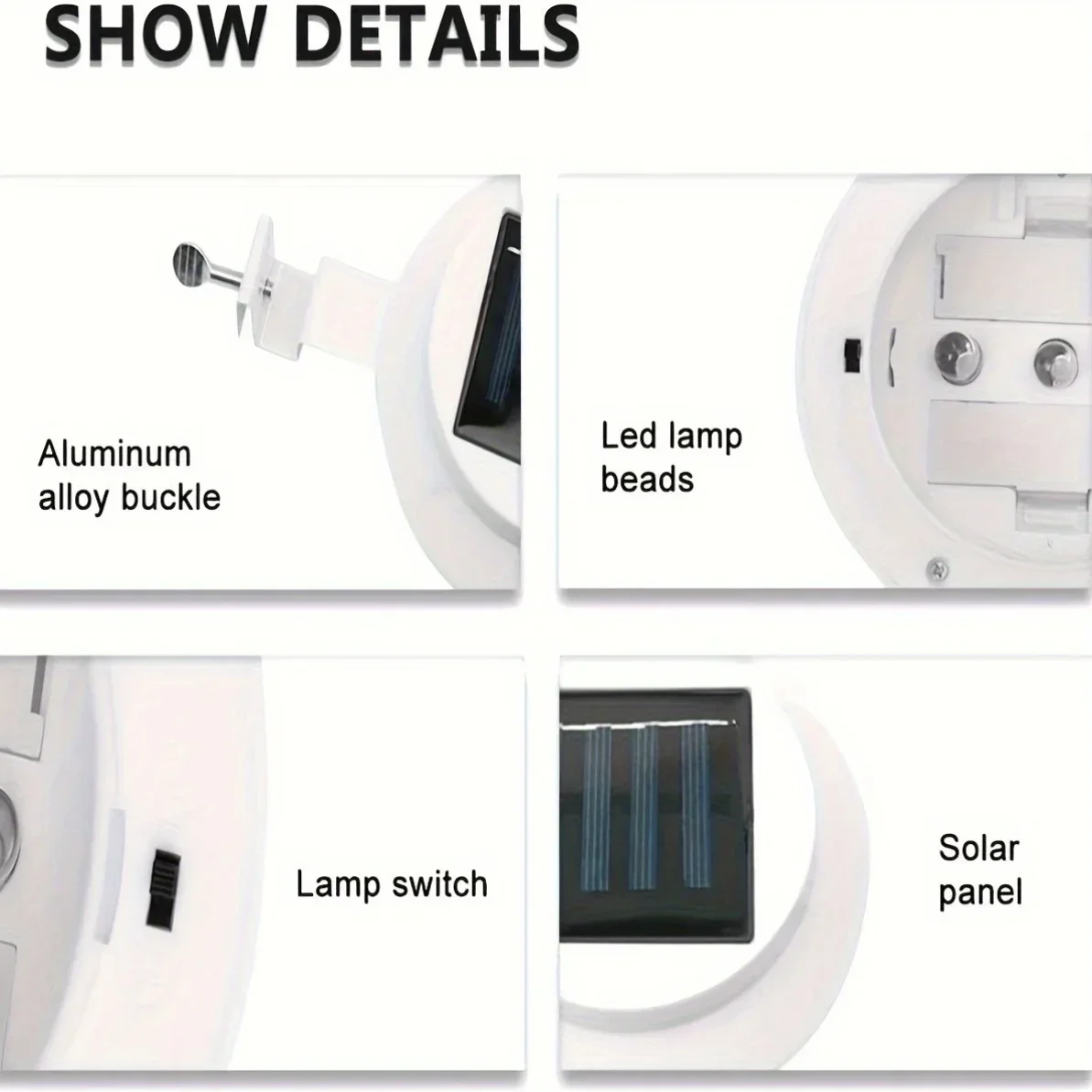 1-4 Pack Solar Gutter Lights,Porch Lights,Wall Lights,Outdoor Garden Lighting,Path,Fence,Patio,Ideal for Exterior Illumination