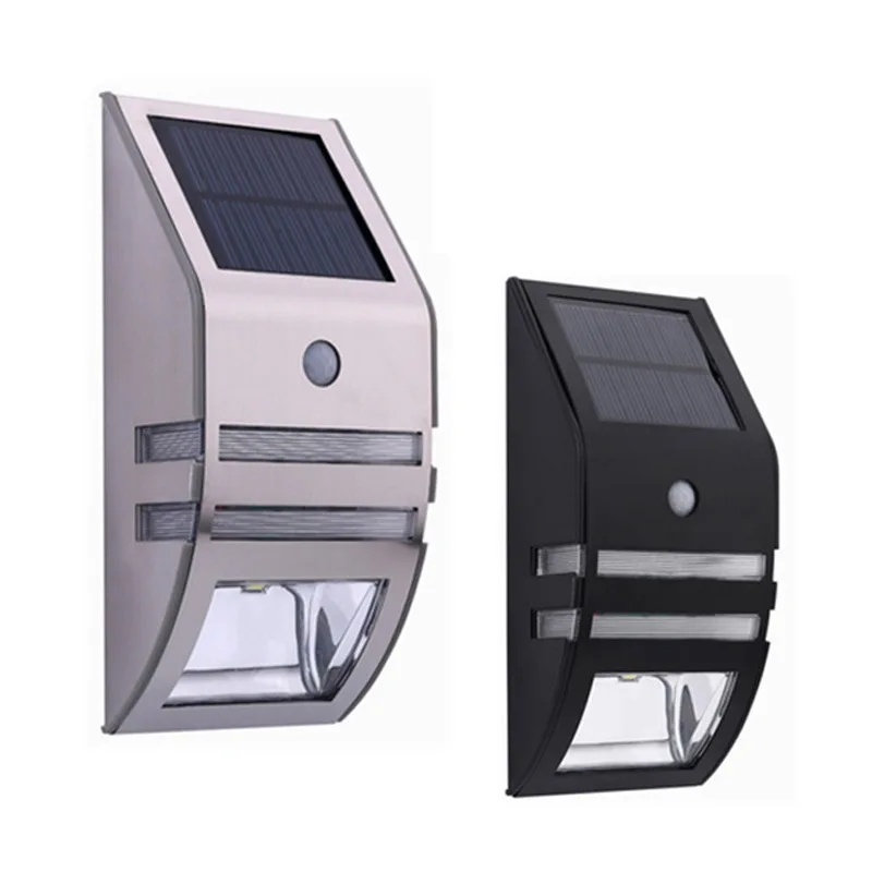 

2 LED Solar Body Sensor Light Outdoor Sensor Wall Light Garden Door Wall Light