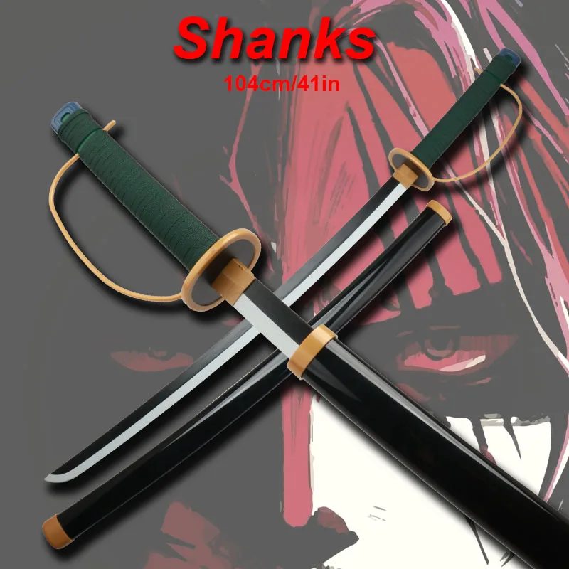 104cm / 41in Roronoa Zoro Katana Shanks Sowrd Anime Cosplay  Kozuki Toki  Shirauo Weapons Toy Stage Props