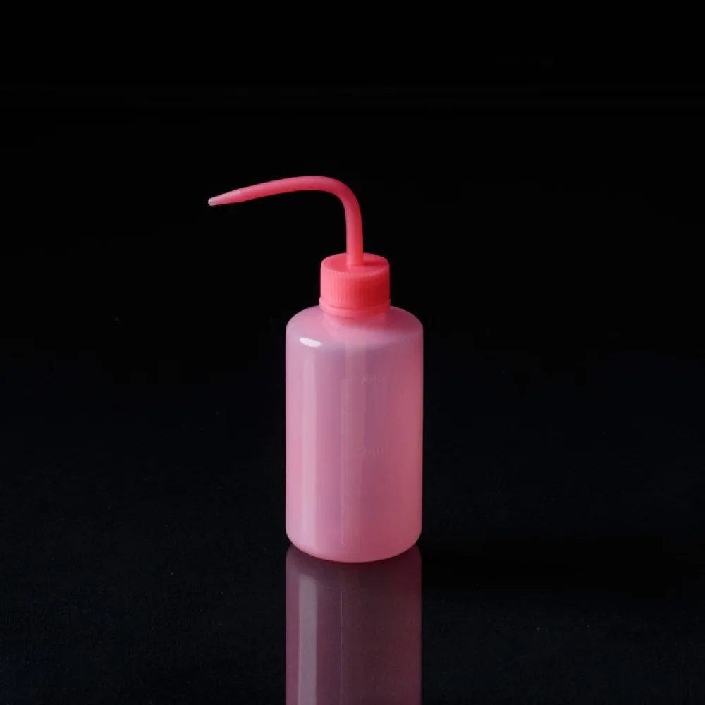 Plastic Squeeze Bottle Curved Tip Laboratory Washing Flask For Watering Succulent Plants Eyelash Cleaning Handy Tool