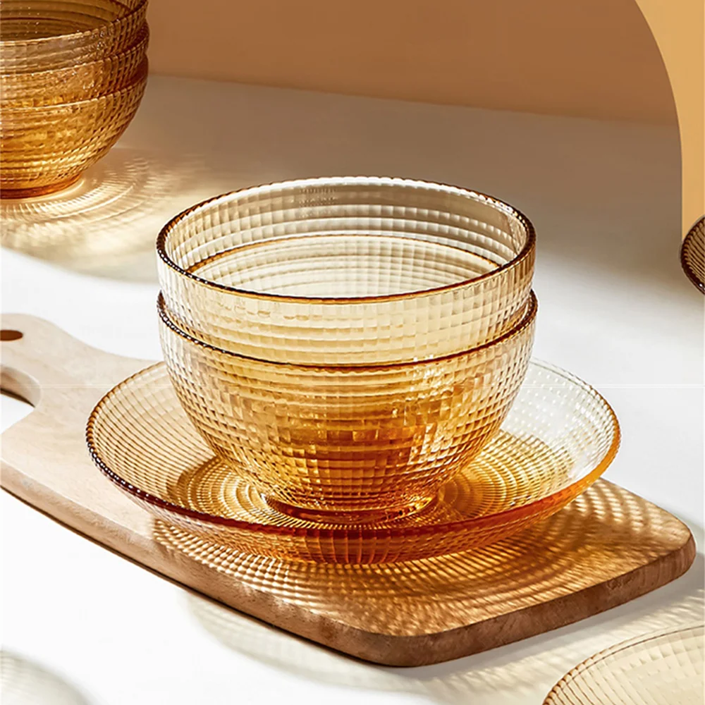 Pige Home 5Inch Amber Heat-resistant glass bowl (In Space Series)