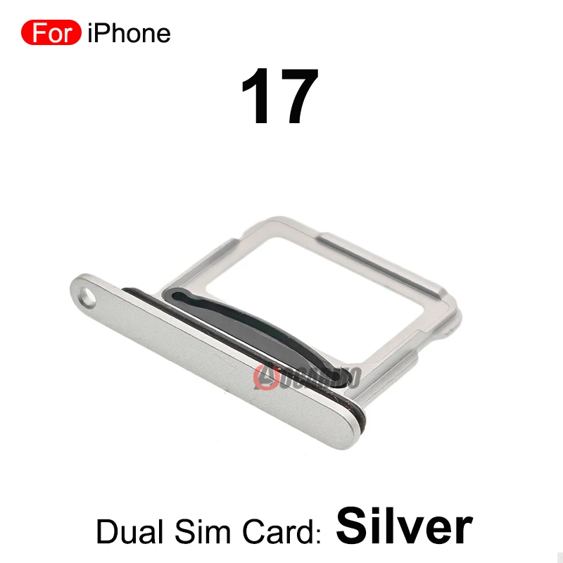 For iPhone 17 Dual SIM Card Single Sim Tray Slot Black Purple Blue Green White Purple eplacement Parts