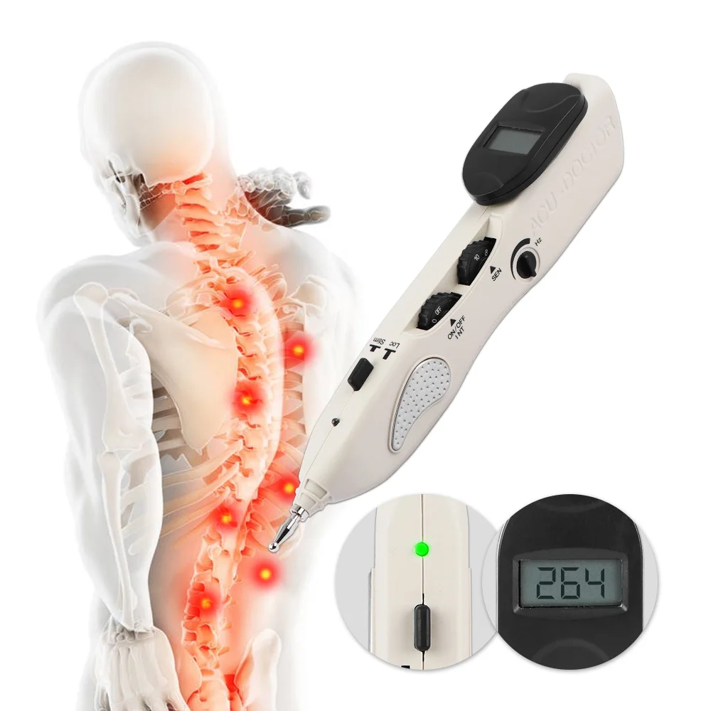 Handheld Acupoint Massage Pen TENS Point Detector With Digital Display Electro Acupuncture Point Muscle Stimulator Device