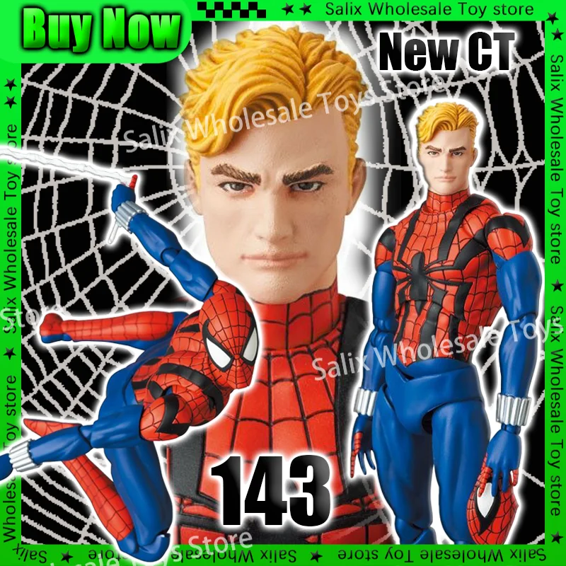 Ct Toys Mafex 143 New Hot Spiderman Ben Reilly Comic Ver The Amazing Spider-Man Shf Anime Action Figure Figurine Customized