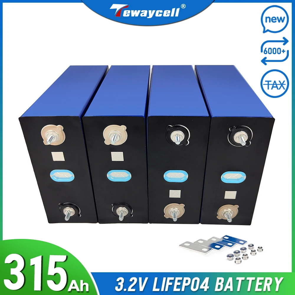 

NEW 3.2V 315Ah Lifepo4 Battery Grade A Rechargeable Battery Pack DIY 12V 24V 48V for RV Boat Golf Cart Solar EU US NO TAX