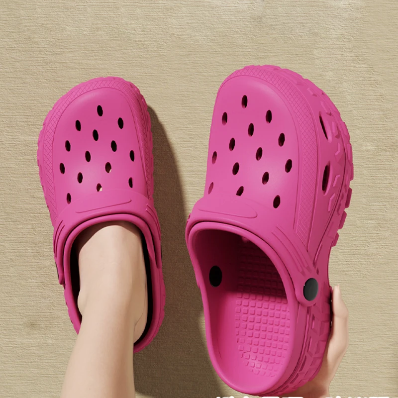 Fashion Summer Couple Style Toe Wrap Sandals Platform Non-slip Flip-flop For Men Women Outdoor Beach Shoes Men's Home Slippers