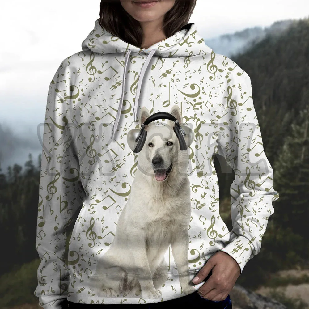 Sudadera con capucha con estampado 3D de Yorkshire Terrier para hombre y mujer, Jersey Unisex con estampado de música, chándal de calle informal divertido para perro