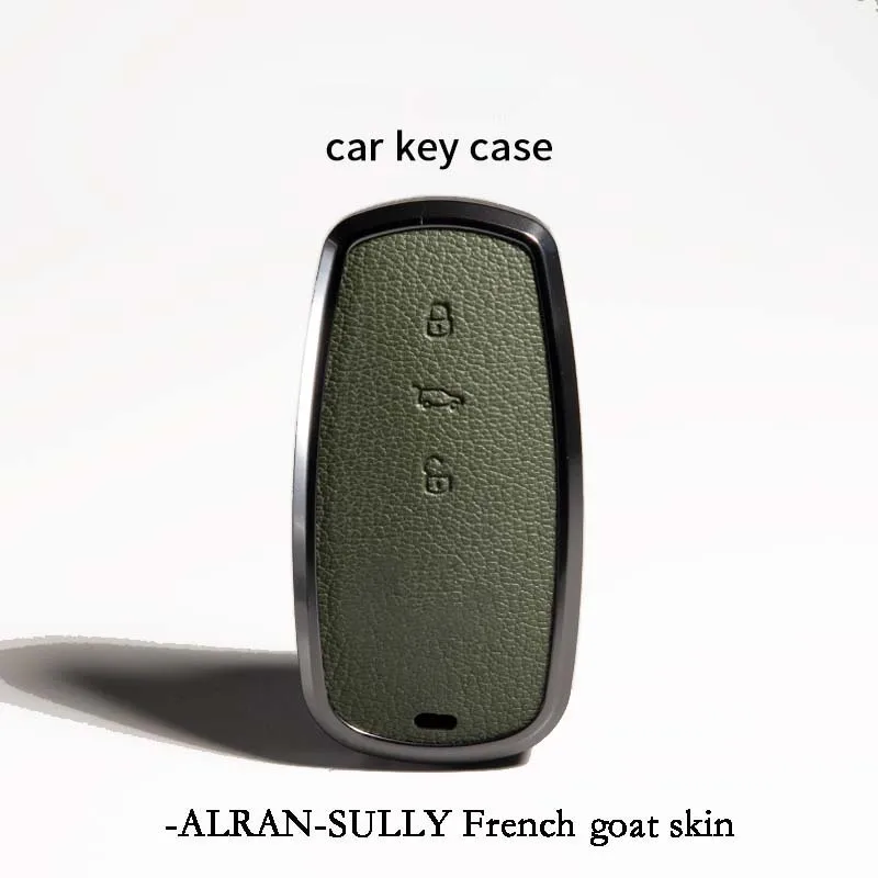 

Car Key Case Applicable To Volkswagen Fion Key Cover 16-21 High-Grade Aluminum Alloy Leather Car Key Protection Shell Buckle