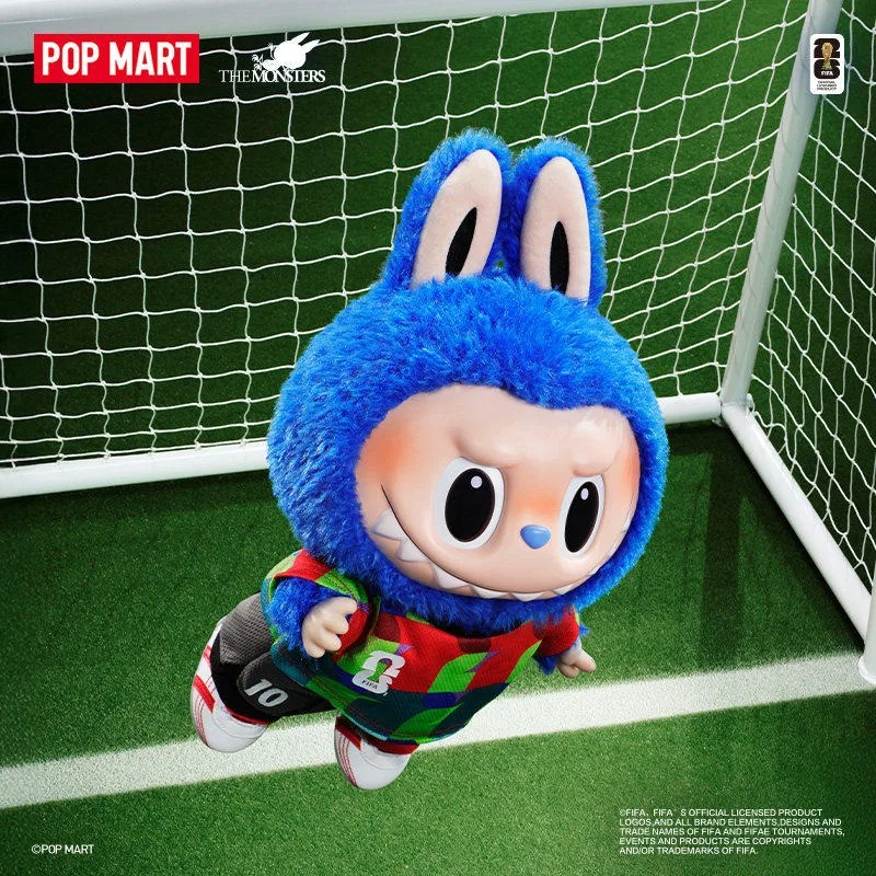 

POP MART LABUBU THE MONSTERS × FIFA Catch the Win Velcro Eye Catching Plush Doll Soccer Game Great Gift for Lovers