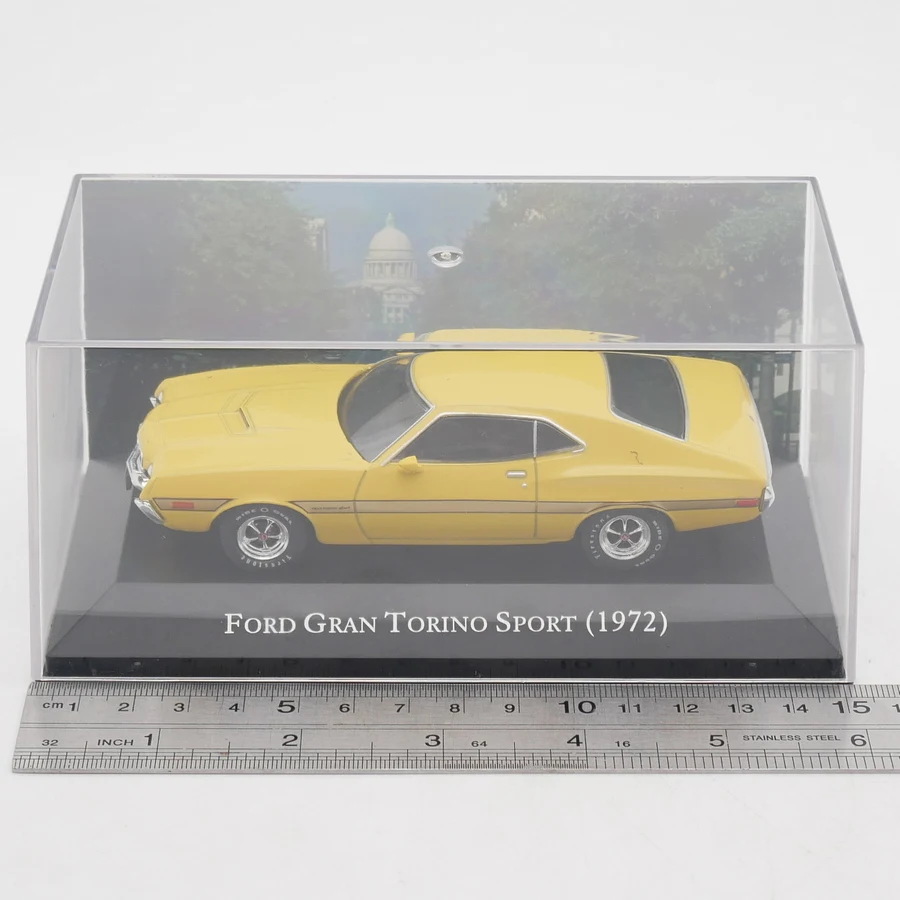Diecast Ixo 1:43 escala FORD GRAN TORINO SPORT 1972 Ford Turin American Muscle Car modelo de coche de aleación