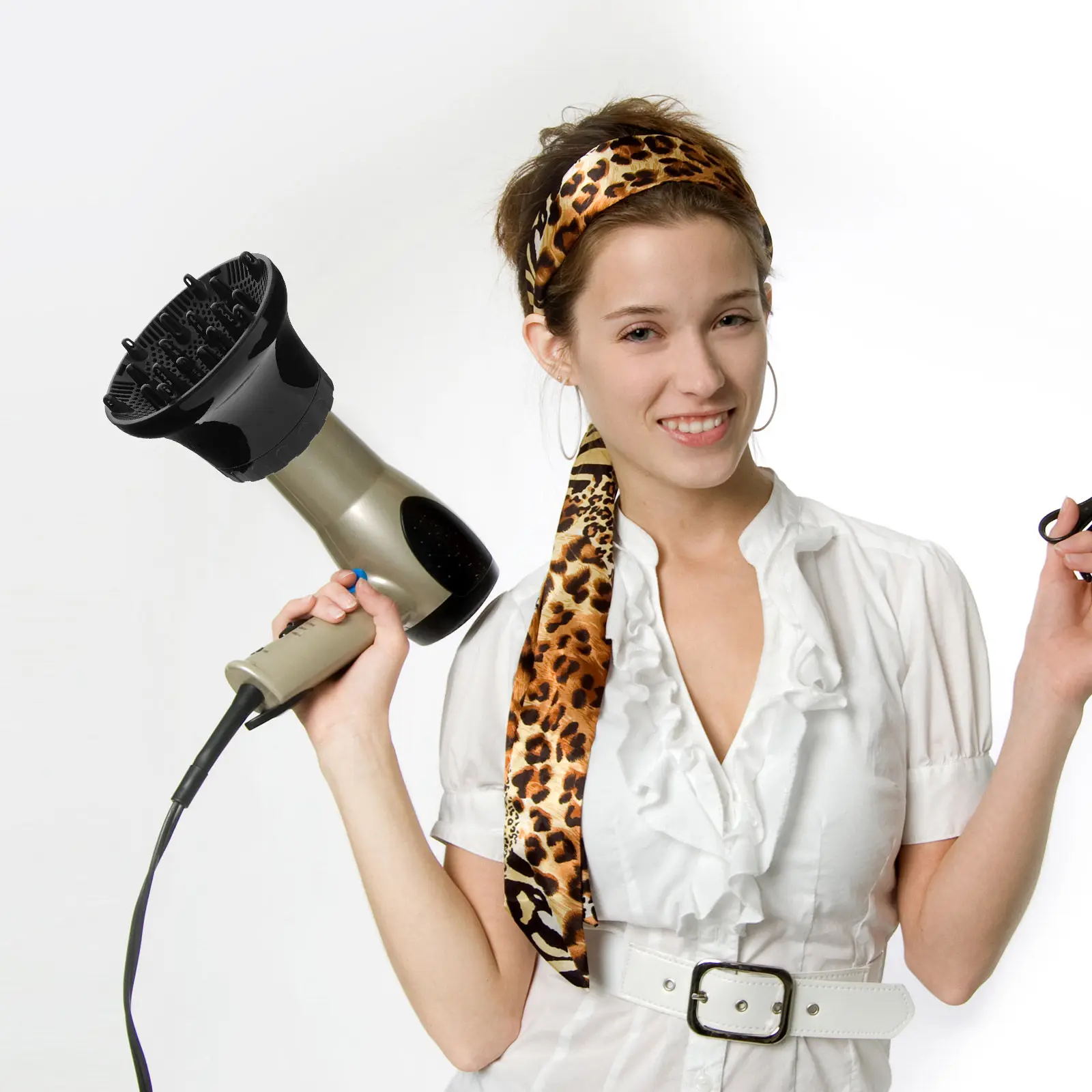 

Electric Hair Dryer Drying Hood Large Design Fast Even Drying Universal Diffuser Attachment For Curly Wavy Thick Hair