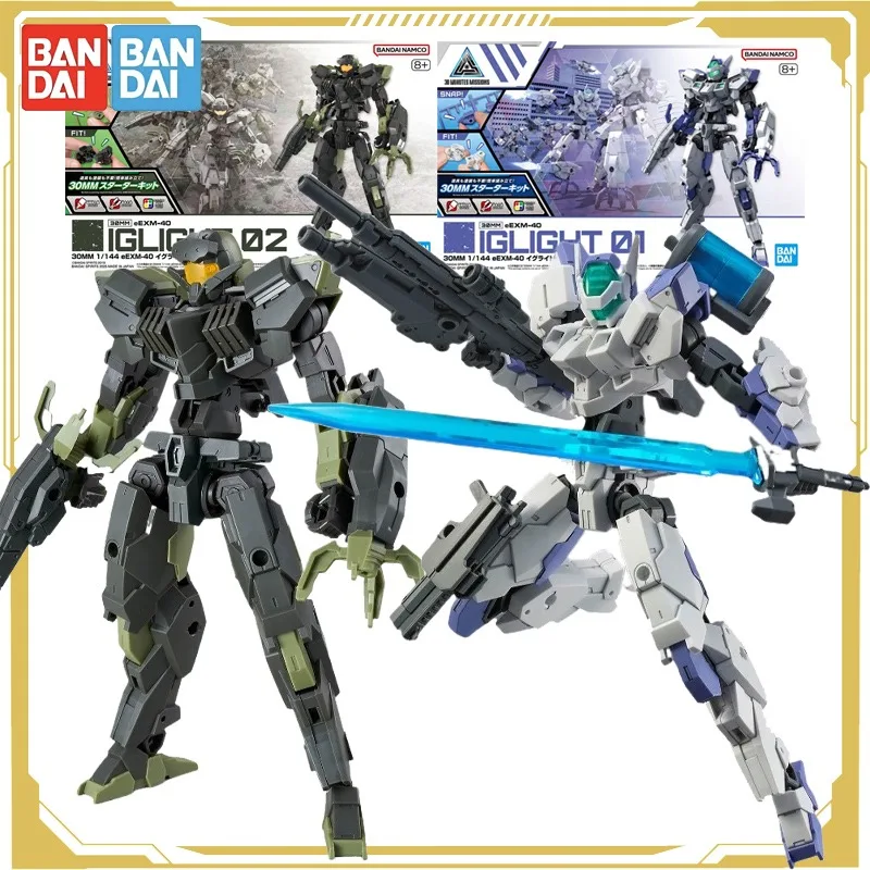 

Bandai Original 30MM 1/144 EEXM-40 Iglet 1 Assembly Model Action Figure Toys for Boys Girls Kids Gift Collectible Ornaments