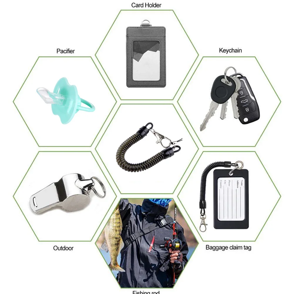 Anti-theft Telescopic Spring Lanyard Anti Lost Wrist Safety Tether for Mobile Phones Accessories Phone Gasket Hanging Neck Rope view 6