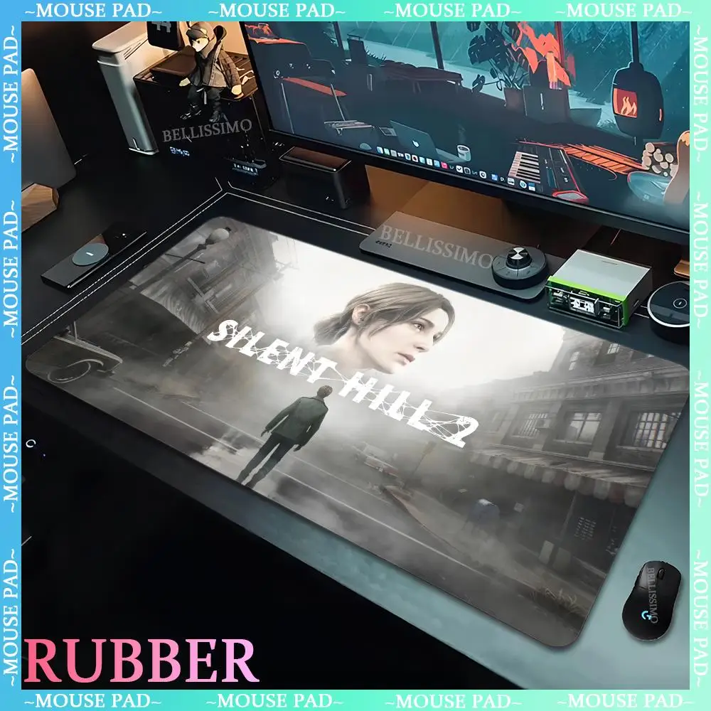 

S_Silent Hill series anime mousepad 1200X600MM extra large thickened table pad gaming keyboard pad desk pad lock edge mouse pad