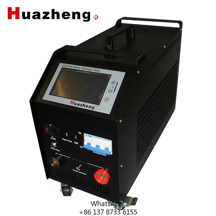 Huazheng HZFD-200 Factory Lead Acid Storage Battery Tester High Accuracy Battery Discharge Capacity Load Tester
