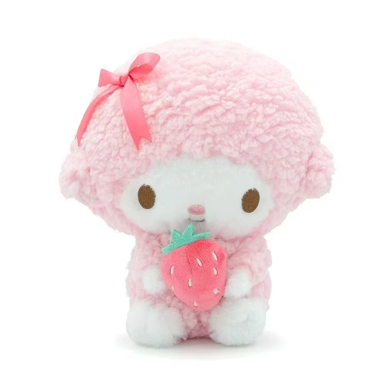 E－STRONG 100 % echtes Sanrio Pink Lamb My Sweet Piano Kuromi My Melody Hello Kitty Plüschtier Plüschpuppe Bettdekoration Geburtstagsgeschenk 6