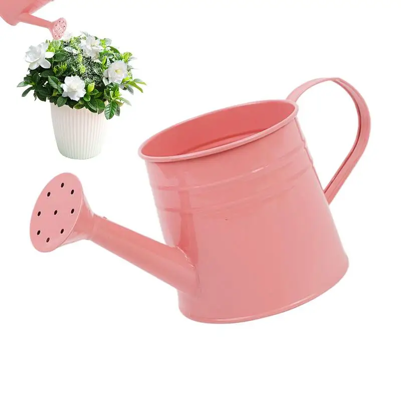 Small Watering Can For Indoor Plants 1L Long Spout Flower Watering Can Flower Arrangement Bucket Metal Planter Pot For Garden