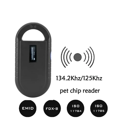 Lector de identificación de mascotas 134,2 Khz Chip transpondedor FDX-B escáner para mascotas ISO11784/5 Animal RDID USB perro gato caballo escáner de microchip portátil