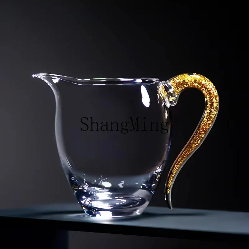 DSA crystal glass fair high-end male cup tea dispenser turquoise tea sea pouring teacup model room decorative ornament