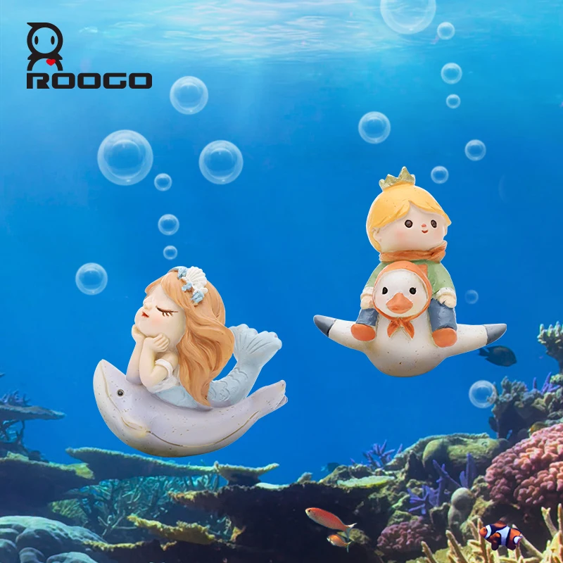 1pc Little Prince  Figurine DIY Resin Crafts Small Ornaments Garden Fish Tank Decoration For Home Car Decor Roogo Gift