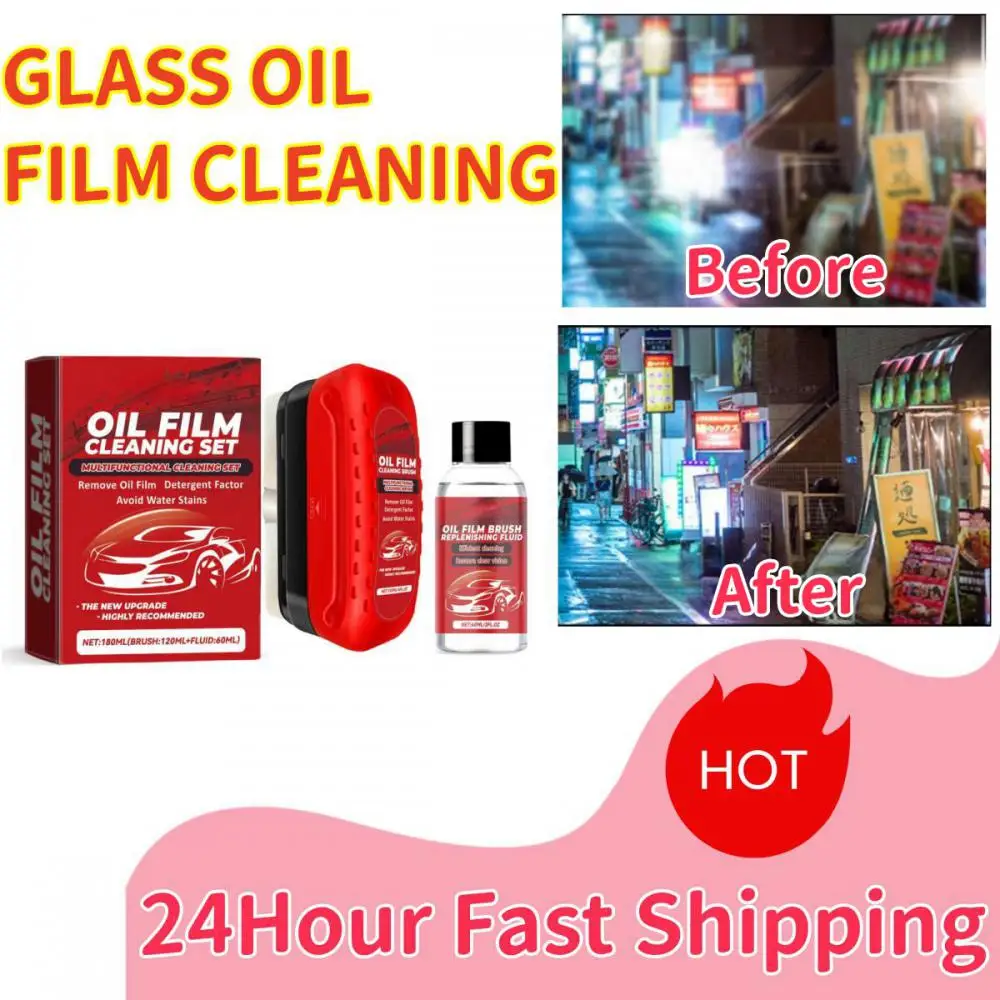 Automotive Oil Film Cleaning Brush Prevents Rain And Fog Universal Glass Cleaning Wipe Board Improves Clarity Water Repellant