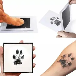 Pet Dog Cat Paw Print Ink Kit Baby Handprint Stamp Safe Non tossico senza disordine impronta manuale fai da te facile da pulire Souvenir per animali domestici