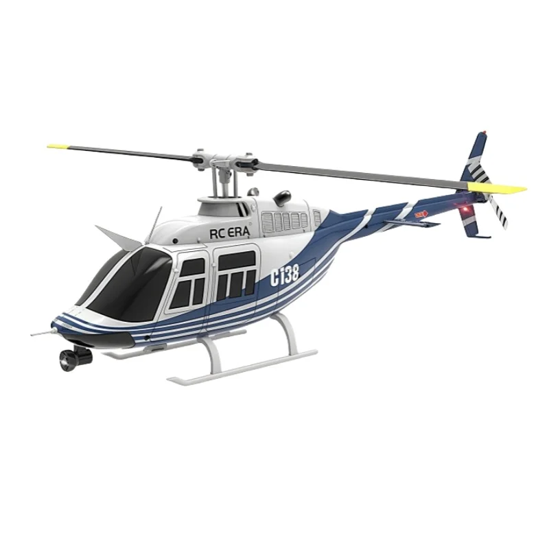 

RC Helicopter C138 Rc Era The New Bell 206 Model 1：33 Airplane With Double Blades Single Rotor Without Aileron Adult Toy Gifts