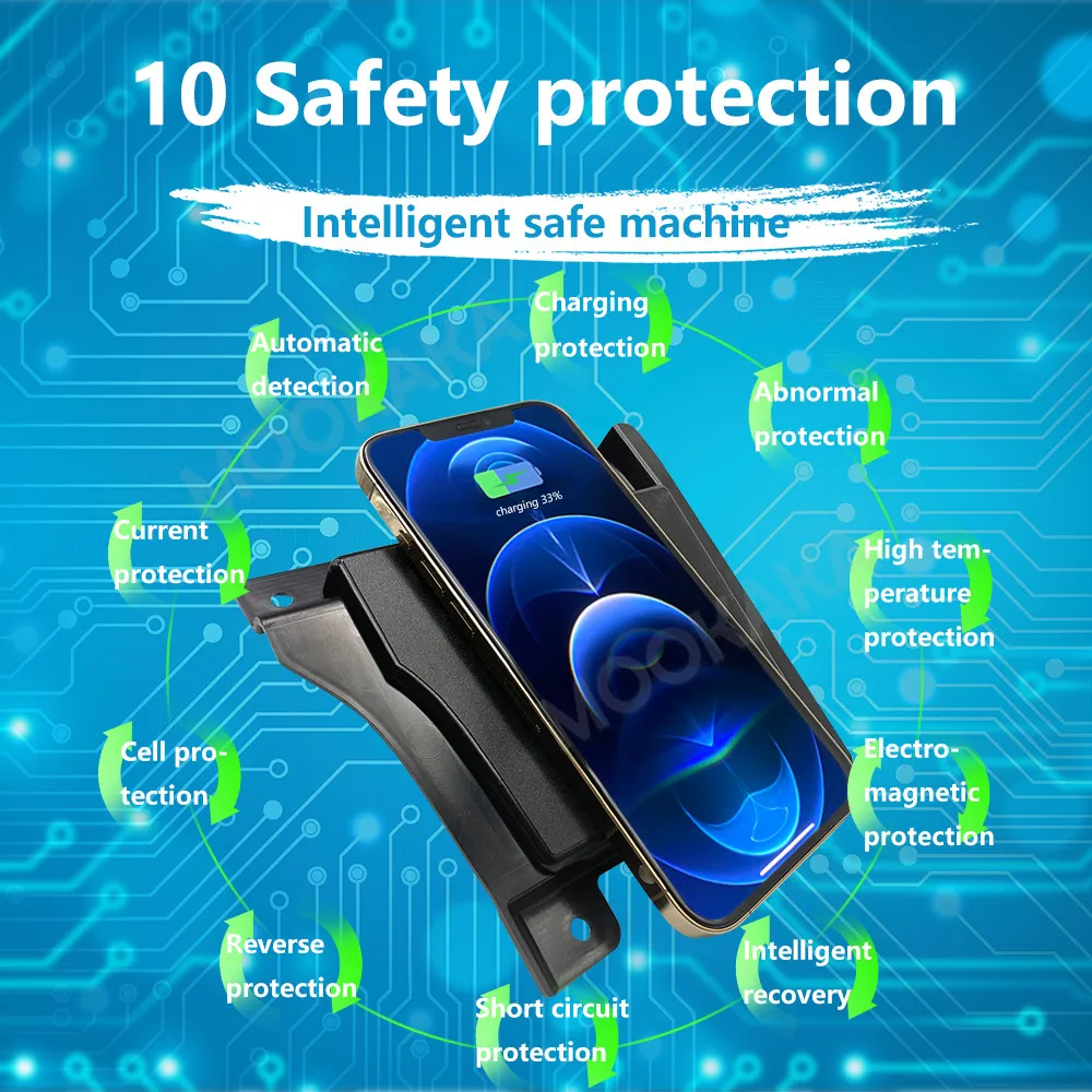 

For Cadillac CT5 2020-2021 Quick QI Car Wireless Charger Fast Charging Intelligent Infrared Mobile Phone Dashboard