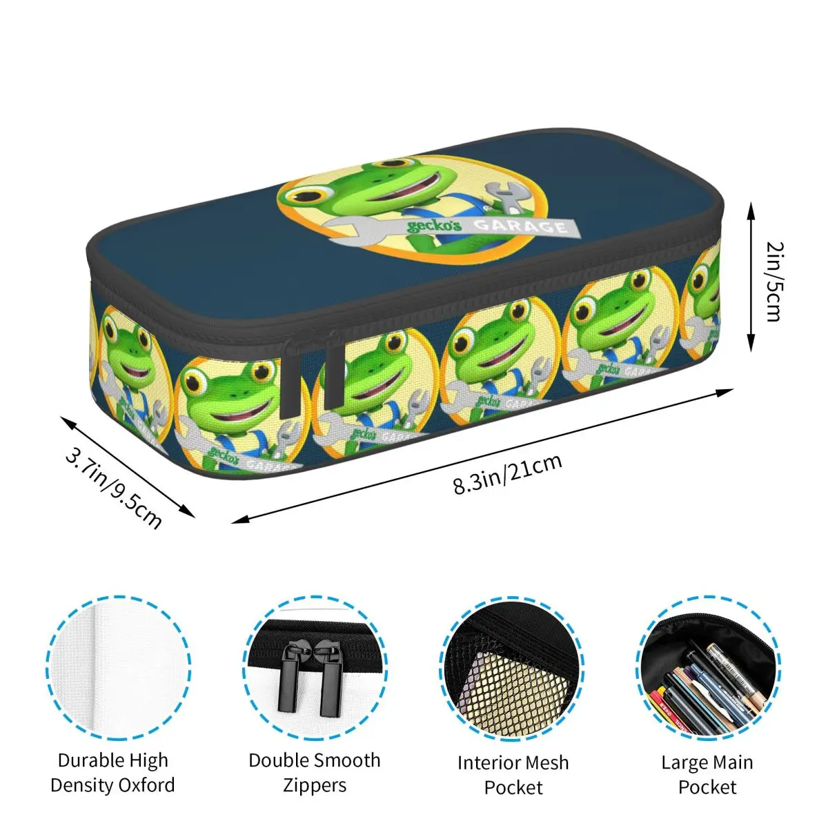 Gecko Garage Bath Mat47 Pencil Case for Boys Girls School Pen Box Pencil Bag Stationery Supplies Pen Holder Bag