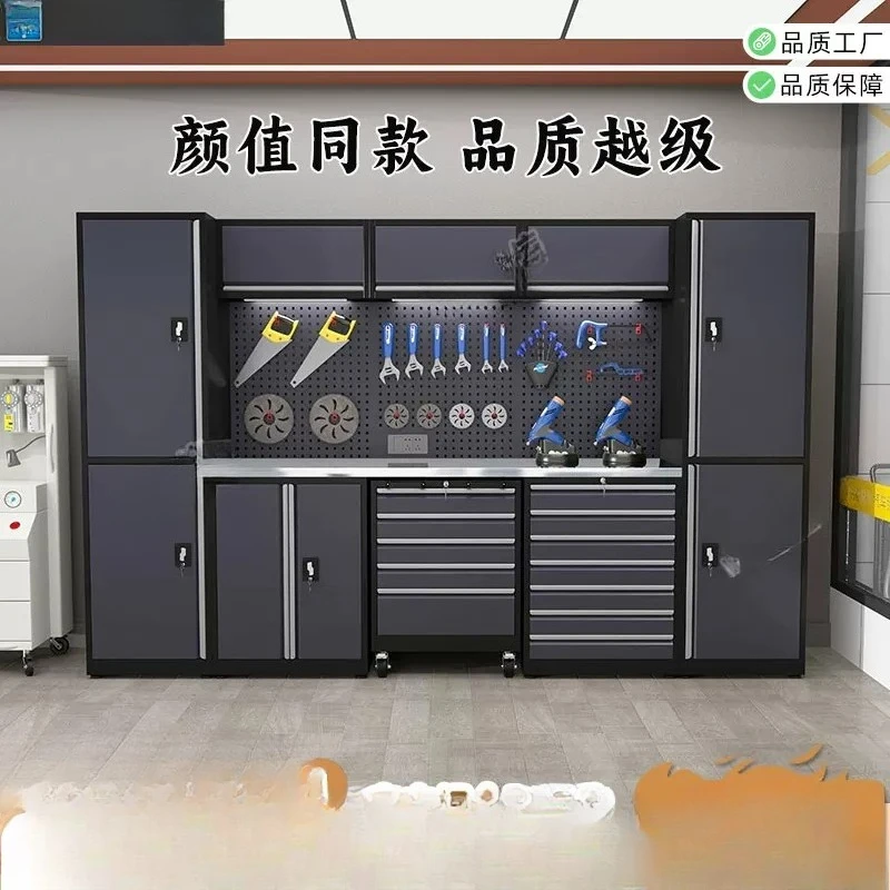 

Рабочая станция для авторемонта, комбинированный шкаф-тележка для инструментов, многофункциональный верстак для мастерской