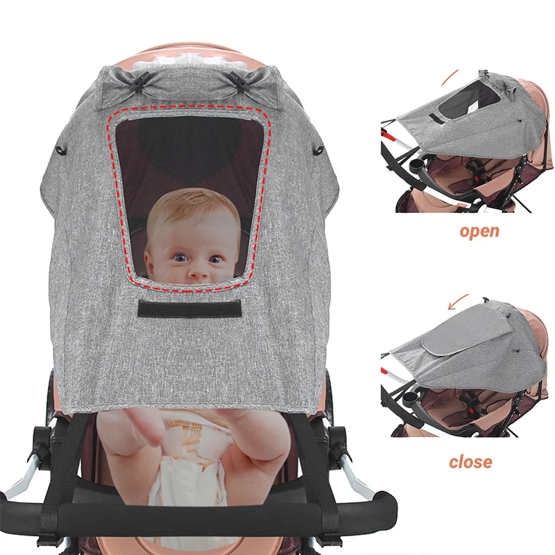 Universal Baby Stroller Windproof Waterproof UV Protection Sunshade Cover for Kids Baby Prams Car Outdoor Activities Accessories