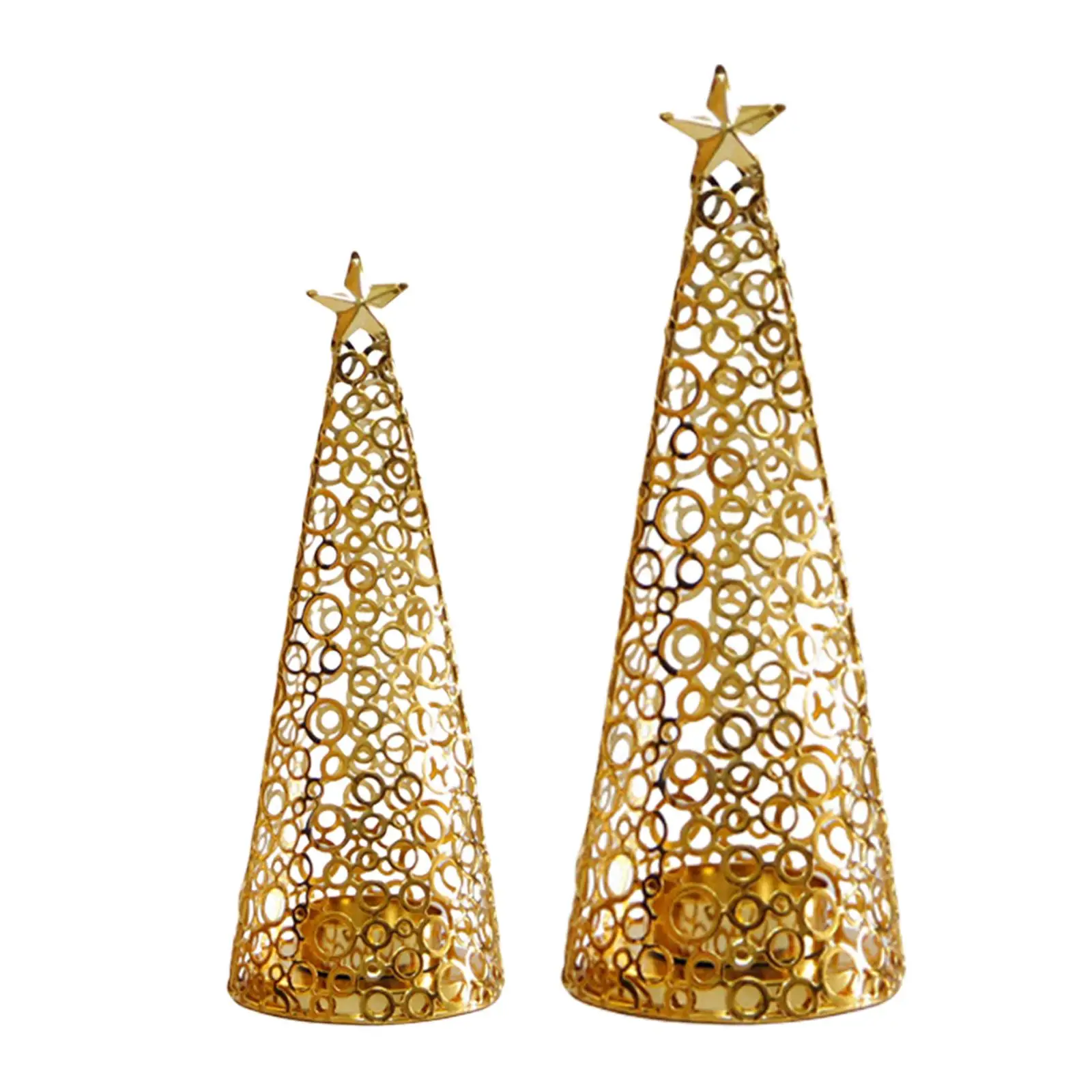 الحديد عيد الميلاد Tealight شمعة حامل الجدول الديكور لسطح المكتب المنزل