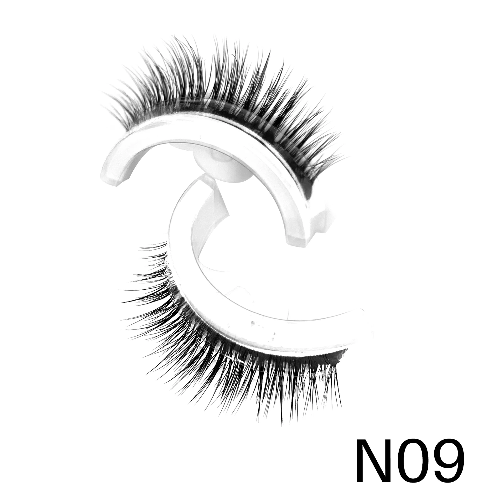 Self Adhesive Eyelashes Glue Free Reusable Full Strip Eyelash Thick Natural Makeup Tool False Lashes