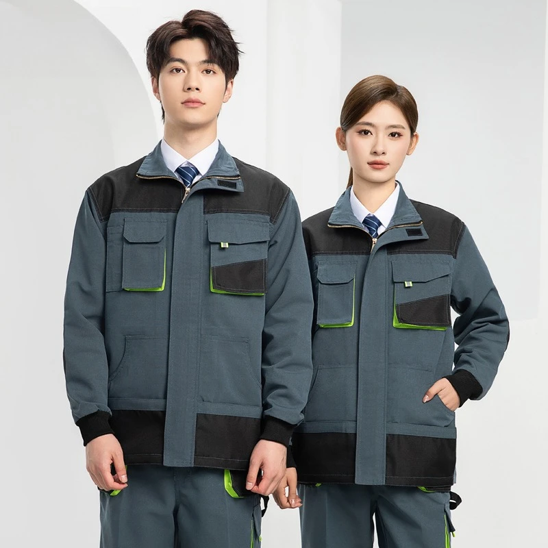 作業服男性ジャケットパンツスーツ耐摩耗性工場労働制服ツール自動車修理作業つなぎ服ワークショップ作業服5x