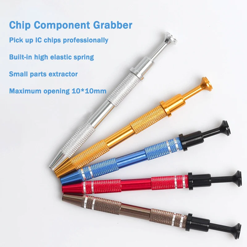 4 Claw Hold Tightly for Catcher IC Chip Component Metal Grabber Repair Balance Pliers Telescopic Clamps Gripper Pick Up Tools