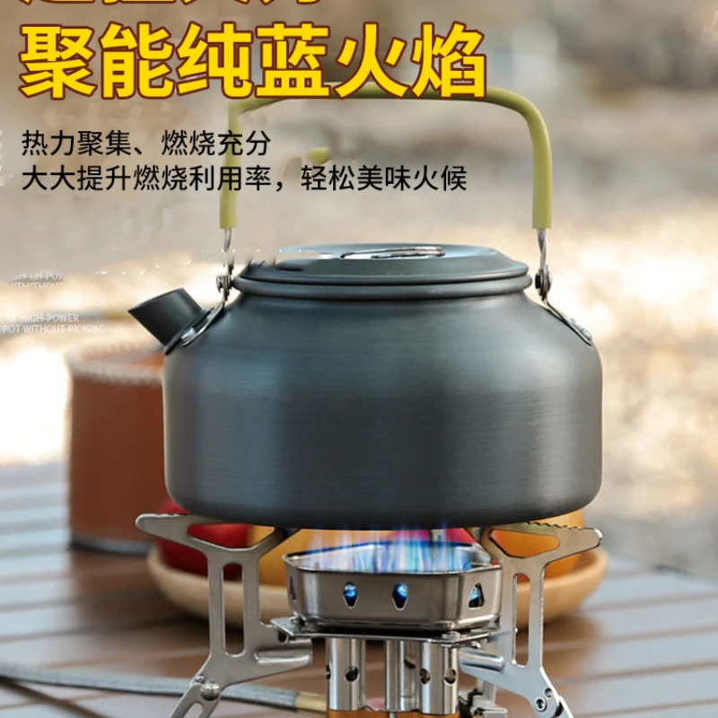 Cassette stove camping boiling water making tea gas stove travel cooker