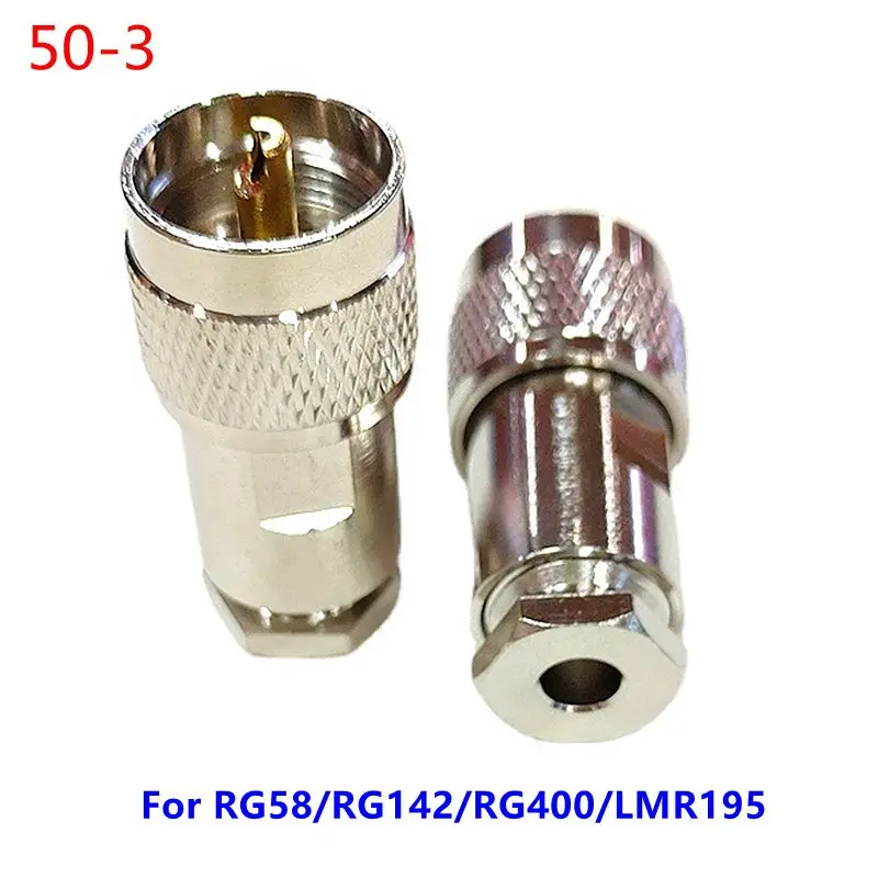 1PCS UHF PL259 SL16 Male Plug Clamp LMR400 9D-FB 5D-FB RG213 RG58 RG142 LMR195 RG400 RG223 RF Coaxial Connector Wire Terminal